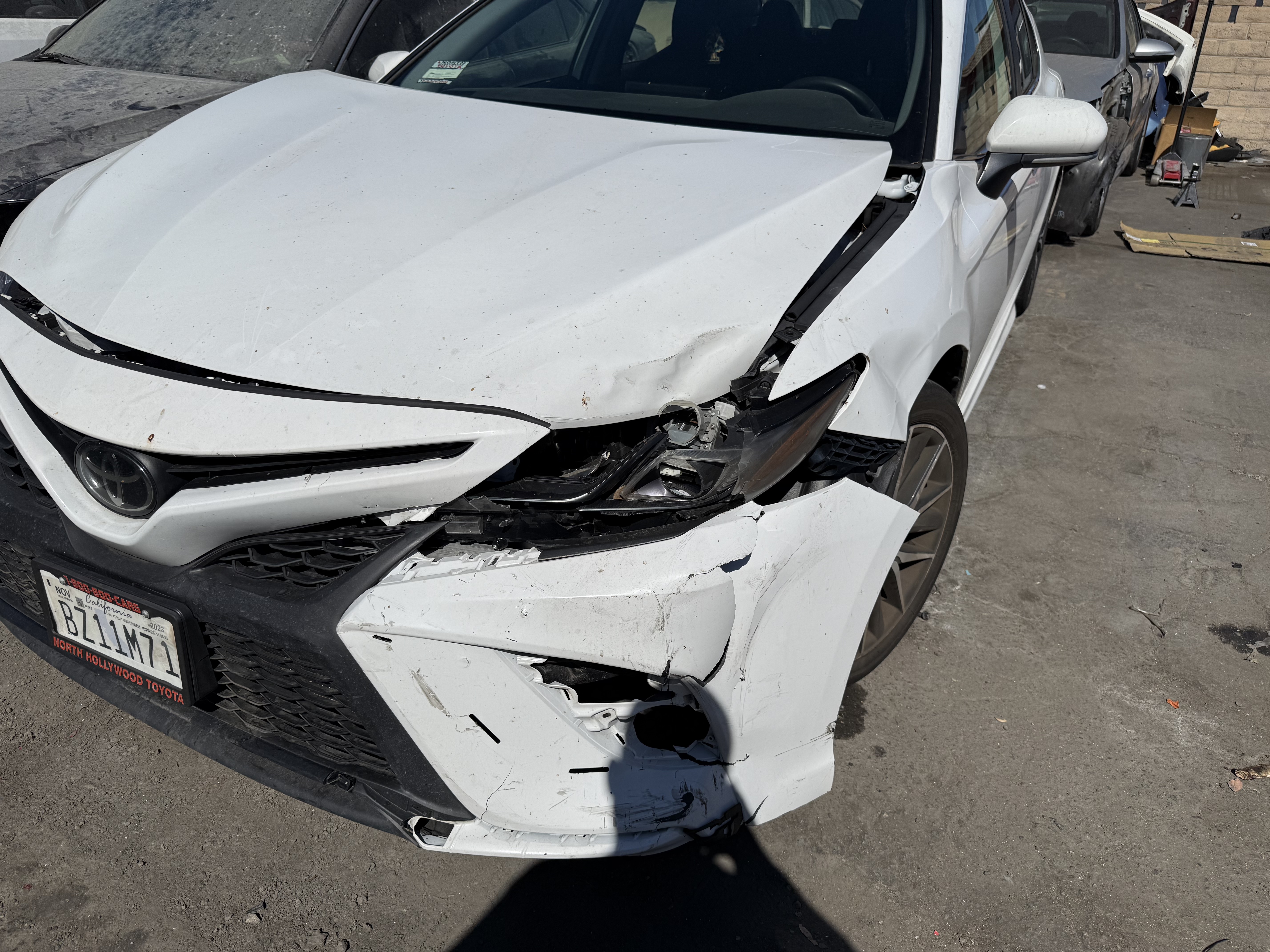 Before repair — front bumper