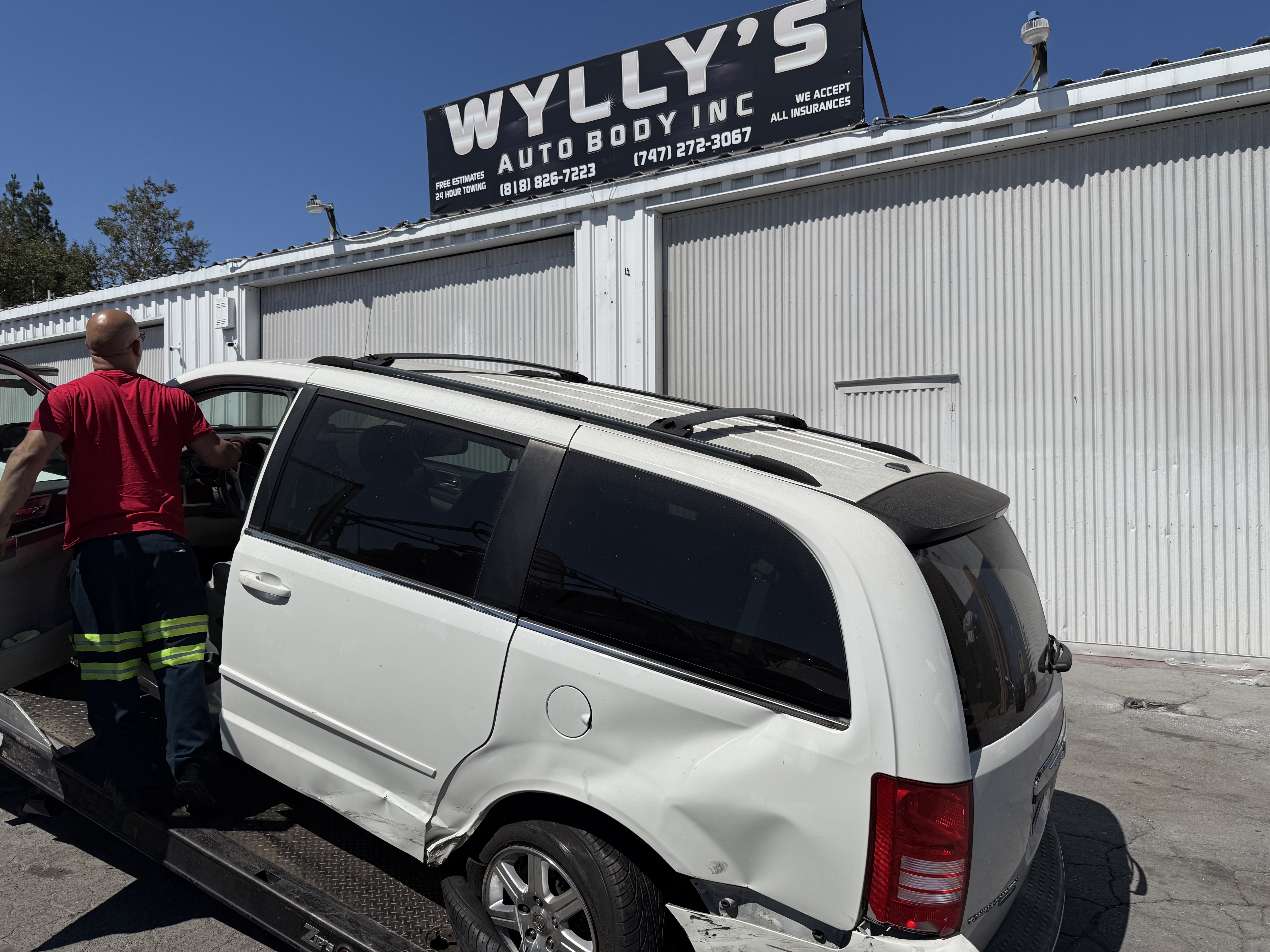 Before repair — fascia/grille